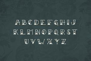 Sailor Scrawl Fancy Old School Nautical Tattoo Font by Out of Step Font Company