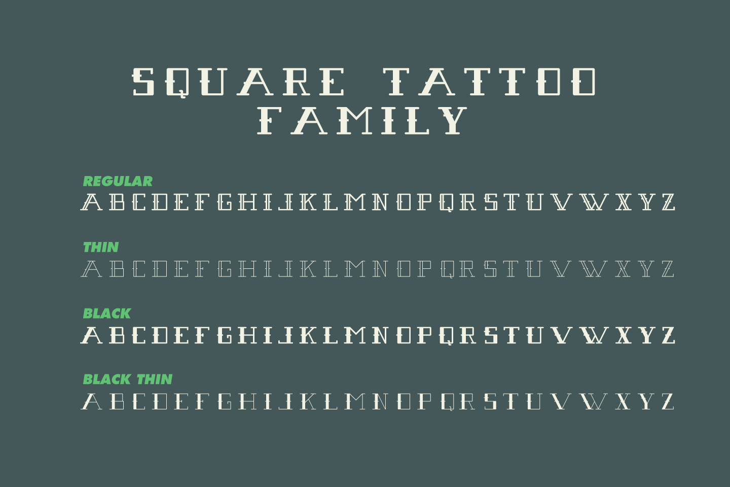 Tattoo Font Collection