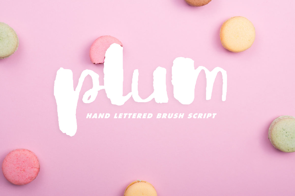 Plum Brush Script Regular released – Out Of Step Font Company