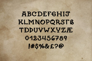 Crazy Traveler traditional tattoo font by Out of Step Font Company