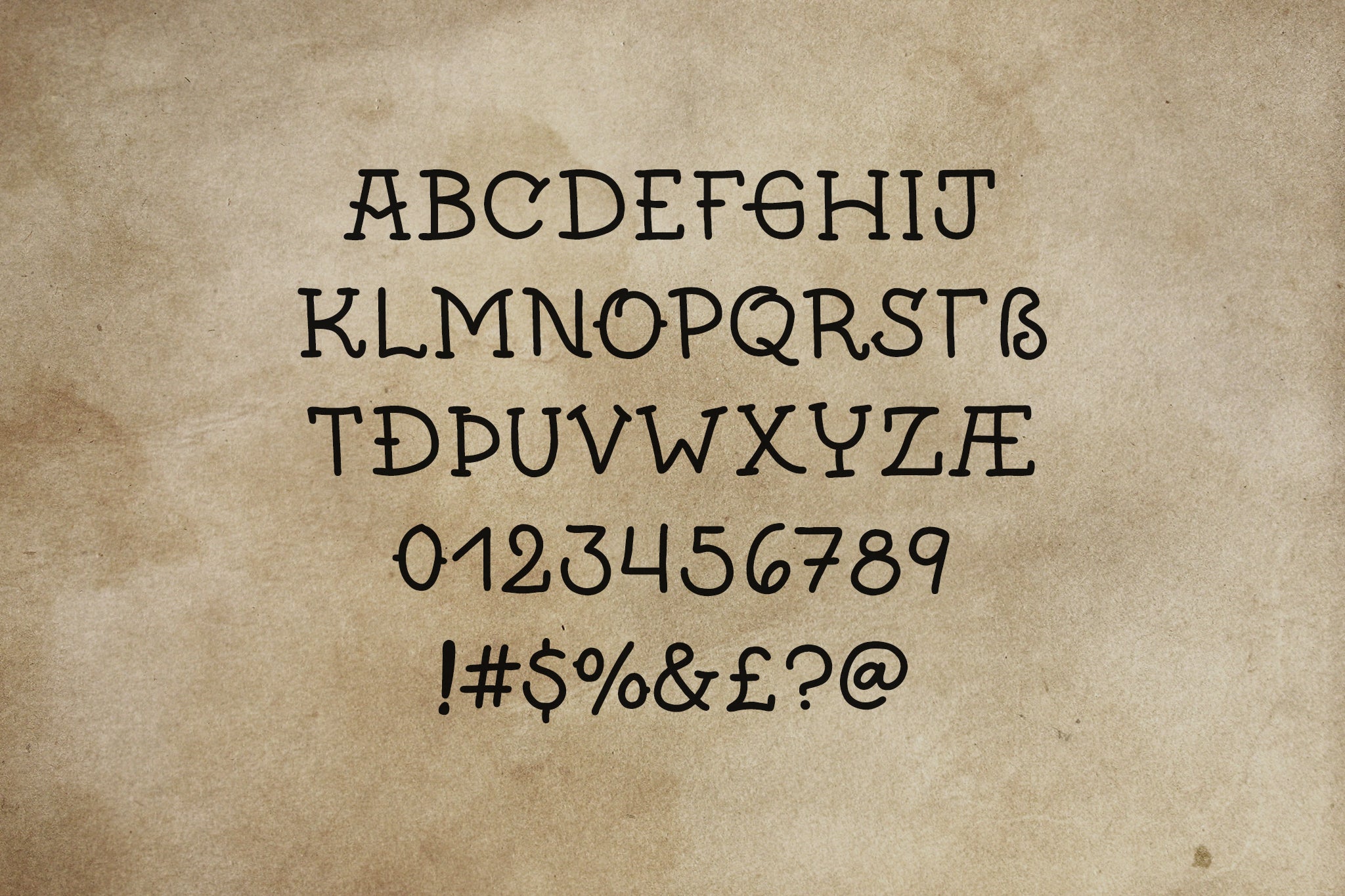Crazy Traveler traditional tattoo font by Out of Step Font Company