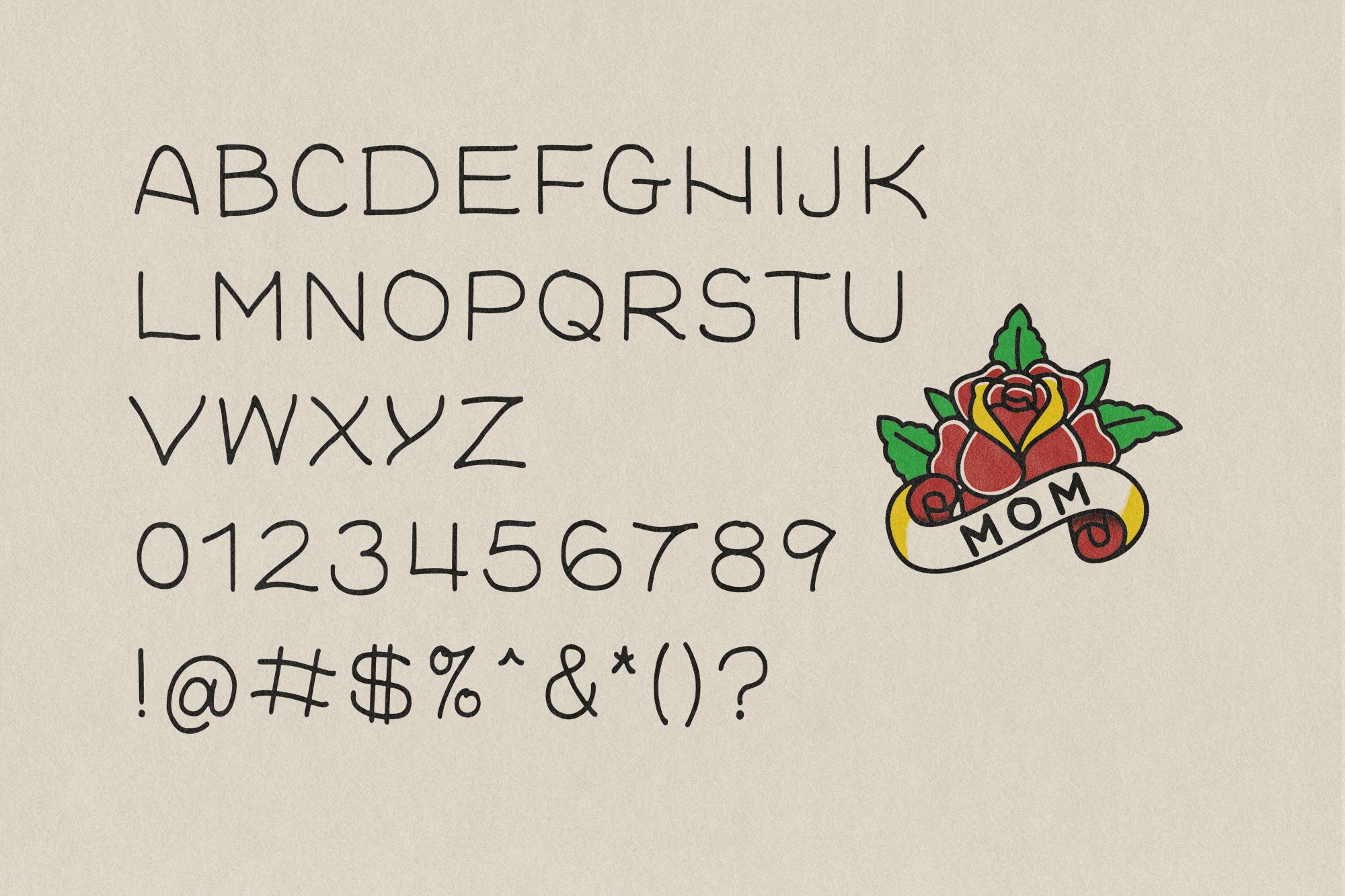 Tattoo Sans Out Of Step Font Company tattoo-sans-out-of-step-font-company