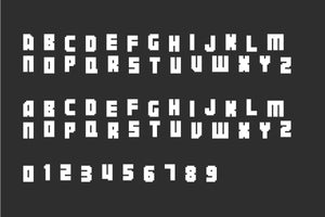 Botsmatic Regular pixel font by Out of Step Font Company