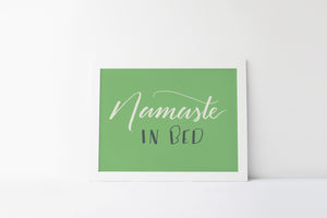 Namaste In Bed Print