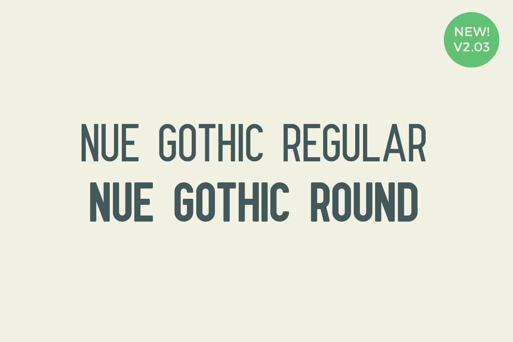 Nue Gothic Round Neo Grotesque Gothic font by Out of Step Font Company