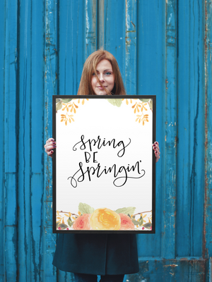 Spring Be Springin' Print