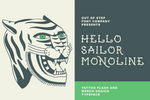 Hello Sailor Monoline Tattoo font by Out of Step Font Company
