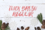 Thick Brush Regular modern calligraphy font by Out of Step Font Company